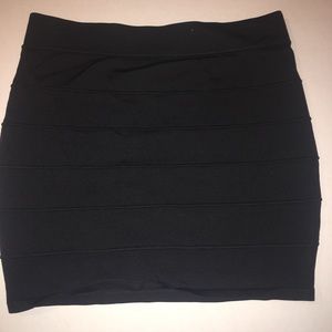 Black Stretch Pencil Skirt